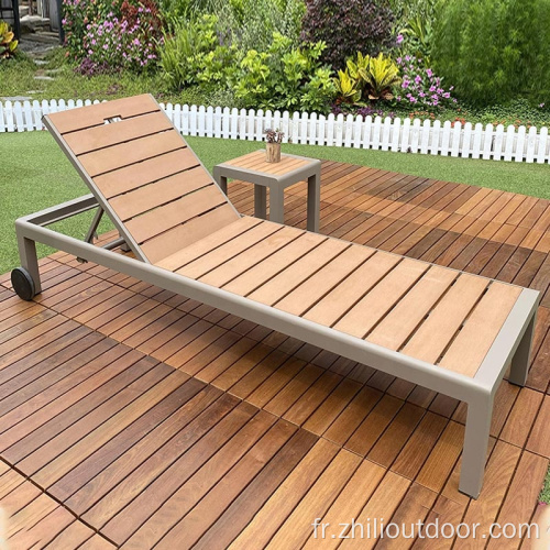 Chaises de piscine de meubles en rotin extérieur